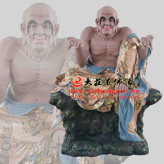 迦理迦尊者彩繪塑像 迦理迦尊者彩繪塑像