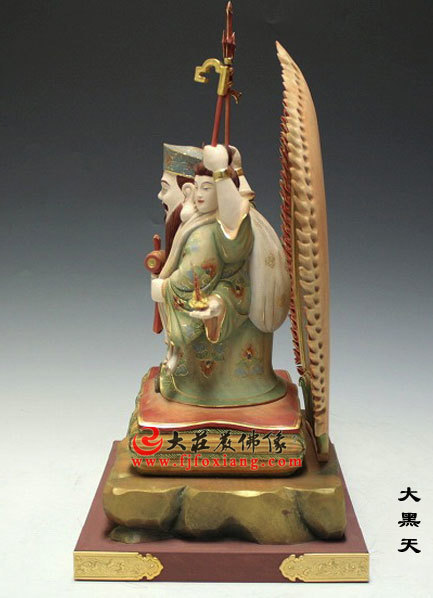 日本大黑天彩繪塑像側(cè)面照 日本大黑天彩繪塑像側(cè)面照